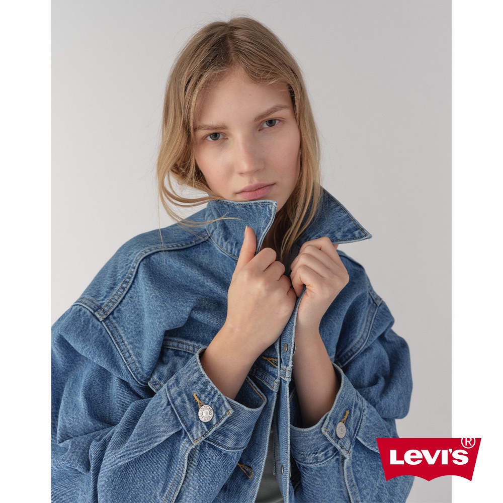 Levis XL版牛仔外套 / 精工中藍染水洗 / 天絲棉 女款 A3472-0003 熱賣單品