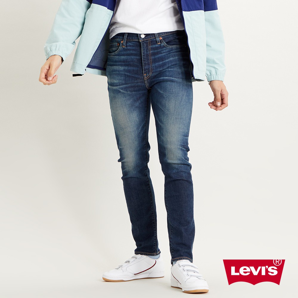 Levis 510緊身窄管牛仔褲 / 雙向彈力布料 / 深藍立體刷白 男款 熱賣單品 05510-1057