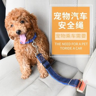 臺南出貨 寵物汽車安全帶 寵物汽車防護帶 狗安全繩 伸縮式安全帶直銷牛仔大中小型狗狗車載安全帶車用牛仔安全繩多功能免打孔