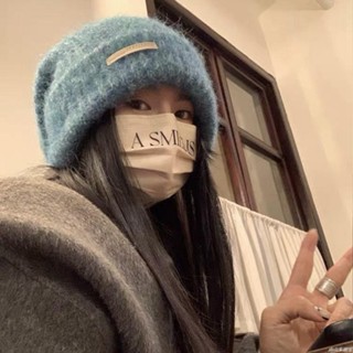 🔥免運下殺🔥含羊毛秋冬毛線堆堆帽大頭圍百搭休閑冷帽保暖帽子情侶護耳針織帽復古 日系堆堆帽 日韓堆堆帽 漁夫帽 大頭圍
