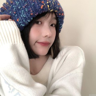 🔥免運下殺🔥大頭圍粗針織毛線帽女秋冬季保暖顯臉小寬松帽子百搭堆堆帽ins潮復古 日系堆堆帽 日韓堆堆帽 漁夫帽 大頭