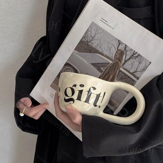 咖啡杯coffee韓式陶瓷手捏馬克杯INS風高顏值咖啡杯 小眾情侶款對杯禮物杯子P27
