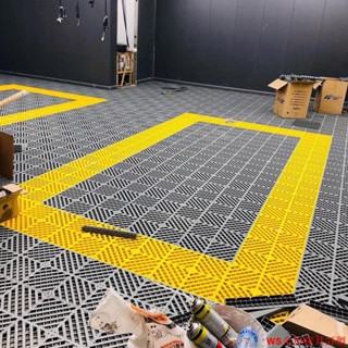 【免運】洗車房場地格柵塑膠拼接地板汽車美容店免挖槽地面地墊排水網格板WS精品傢俱