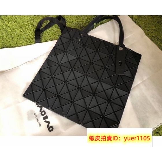 『二手』三宅一生 Issey Miyake BAOBAO 6x6 霧面黑 手提包 肩背包 購物袋 女包 實拍