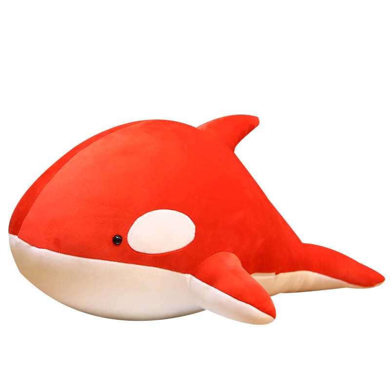 💖可悅好物推薦💖紅色虎鯨抱枕抱著睡覺的鯨公仔毛絨玩具玩偶床上男生款大鯊