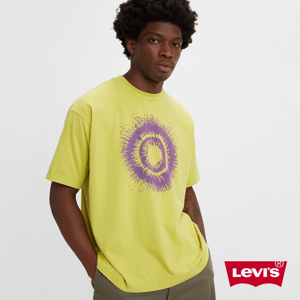 Levis 滑板系列 寬鬆版短袖T恤 / 街頭潑漆設計 男 A1005-0007 熱賣單品