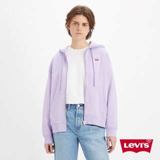 Levis 寬鬆版連帽外套 / 刺繡Logo 香芋紫 女款 A0777-0017 熱賣單品