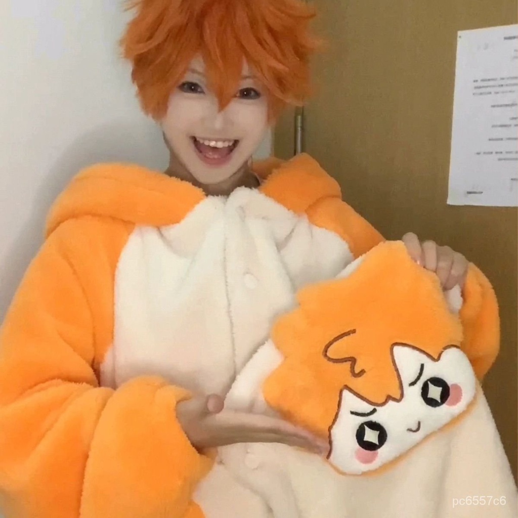 日向翔陽 排球少年cos服冬日向翔陽孤爪研磨睡衣睡褲全款 OKVJ