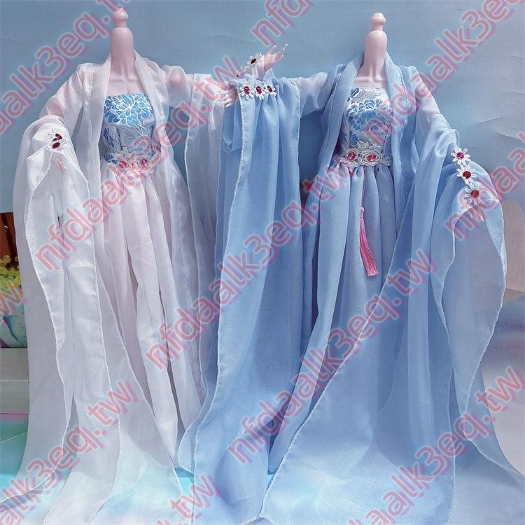 BJD娃衣60厘米古裝芭比娃衣服套裝漢服3分公主玩具婚紗裙國風古裝🔥年底熱賣🔥555