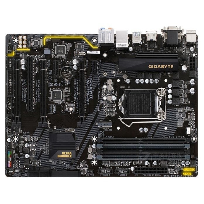 【臺灣優選】Gigabyte/技嘉Z270-HD3 Z270豪華主闆 1151針 DDR4 支持6代7 FSOA