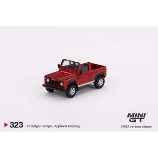 [匠心]MINI GT1:64 #323 路虎 90 Land Rover 紅色合金汽車模型