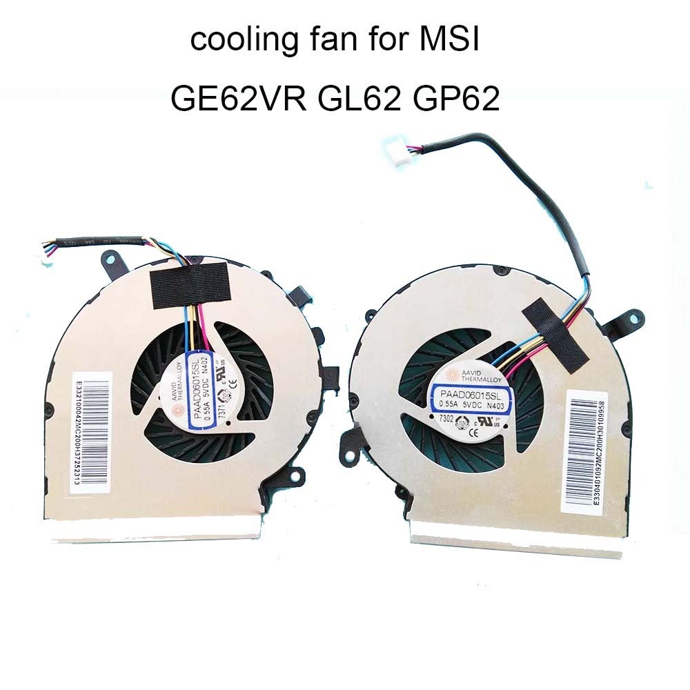 ☼MSI Paad06015sl N402 N403 電腦風扇適用於微星 GE62VR GP62