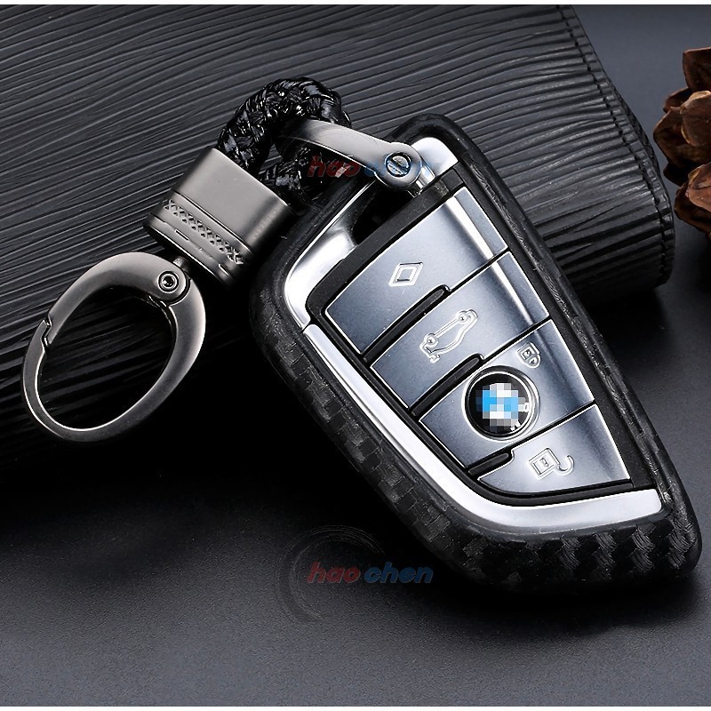 適用於BMW寶馬鑰匙套 鑰匙保護套 218I 220I 225I F22 F45碳纖維卡夢鎖匙皮套