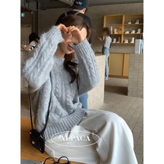 【Codibook】韓國 buying mall 寬版麻花紋長袖針織上衣［預購］針織衫 毛衣 女裝
