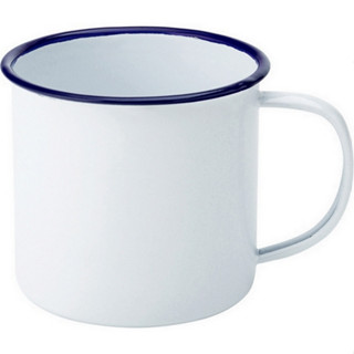 台灣現貨 英國《Utopia》琺瑯馬克杯(藍白300ml) | 水杯 茶杯 咖啡杯 露營杯 琺瑯杯