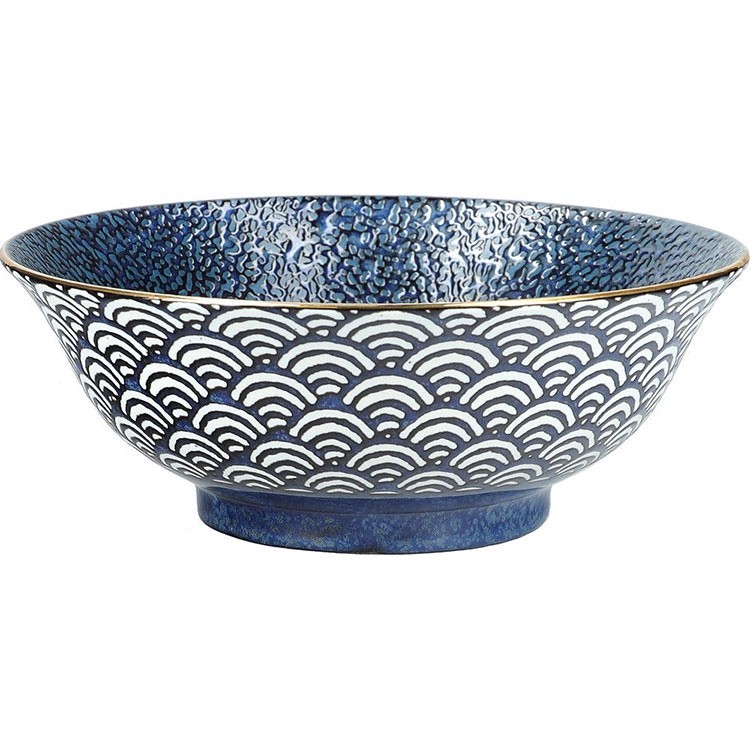 台灣現貨 美國《Mikasa》瓷製餐碗(浪紋12cm) | 飯碗 湯碗