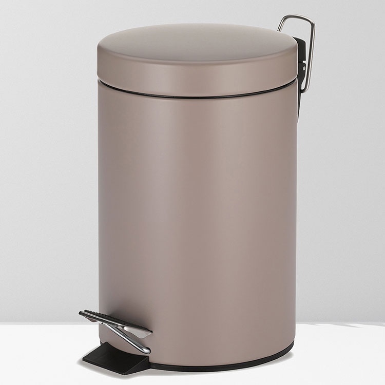 台灣現貨 德國《KELA》簡約腳踏式垃圾桶(奶茶棕3L) | 回收桶 廚餘桶 踩踏桶