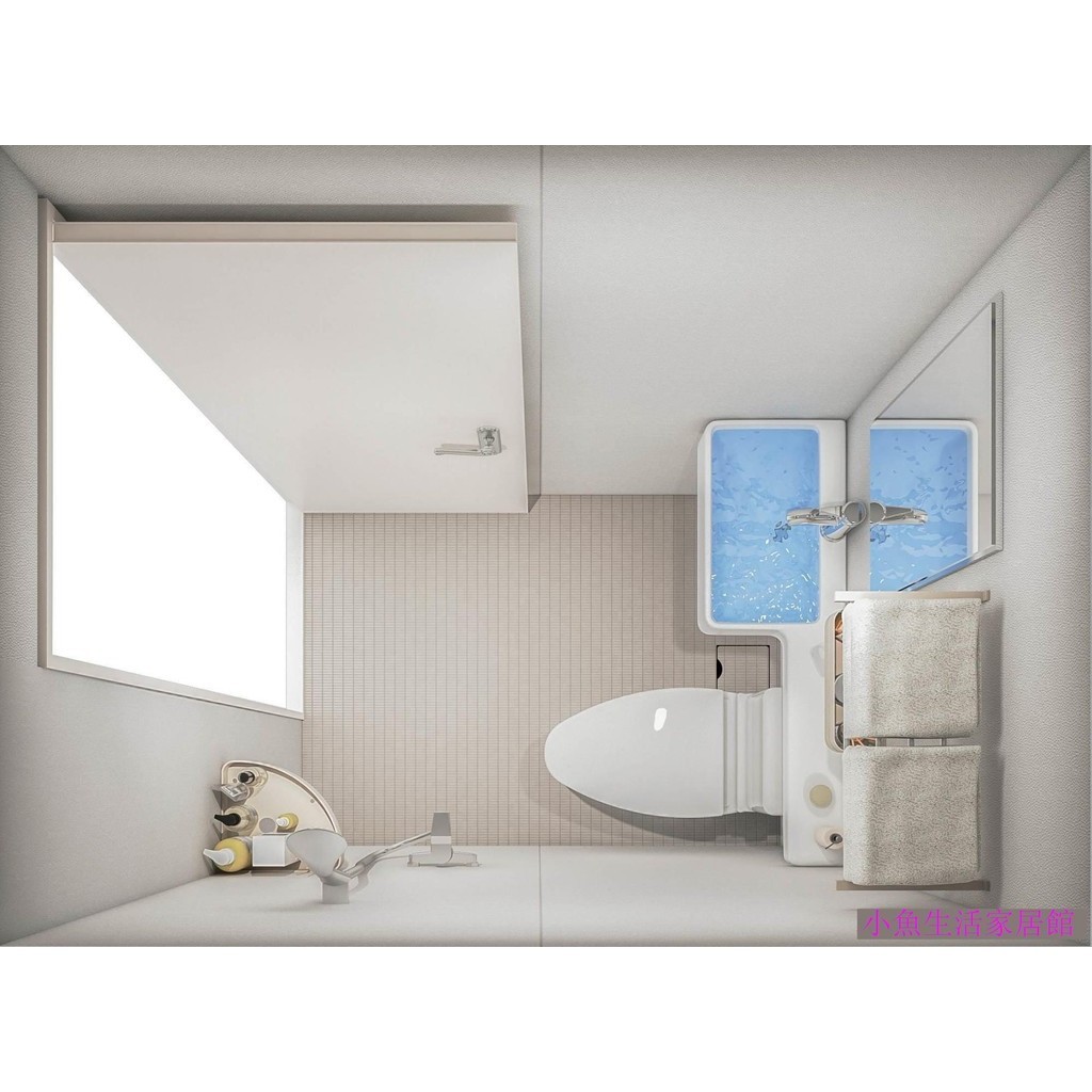 High Quality SMC集成浴室日式整體衛生間一體式淋浴房干濕分離家用洗澡房