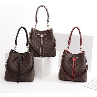 【全新現貨】LV 水桶包 路易威登 Speedy 女士斜挎單肩包 M44022 斜背包 單肩斜挎包 肩背包 手工編織肩帶