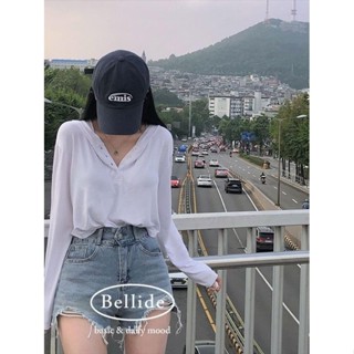 【Codibook】韓國 BEIDELLI 基本款半鈕扣連帽長袖T恤［預購］長袖上衣 T恤 女裝