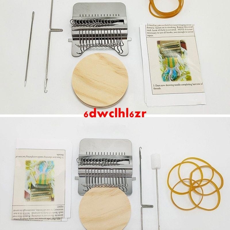 DIY手工個性編織機迷你版紡織機便攜式繡花機修補織布機