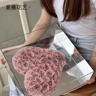 嘉嘉生活館 女神節 永生玫瑰花 愛心禮盒 手工diy 材料包 送媽媽 女友 創意生日禮物