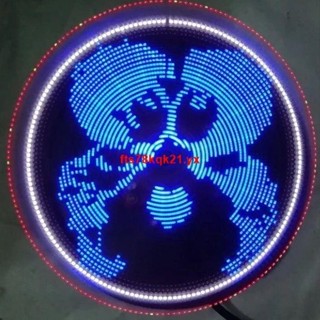 暢銷款＃51單片機旋轉LED顯示屏套件單片機時鐘POV旋轉創意DIY電子