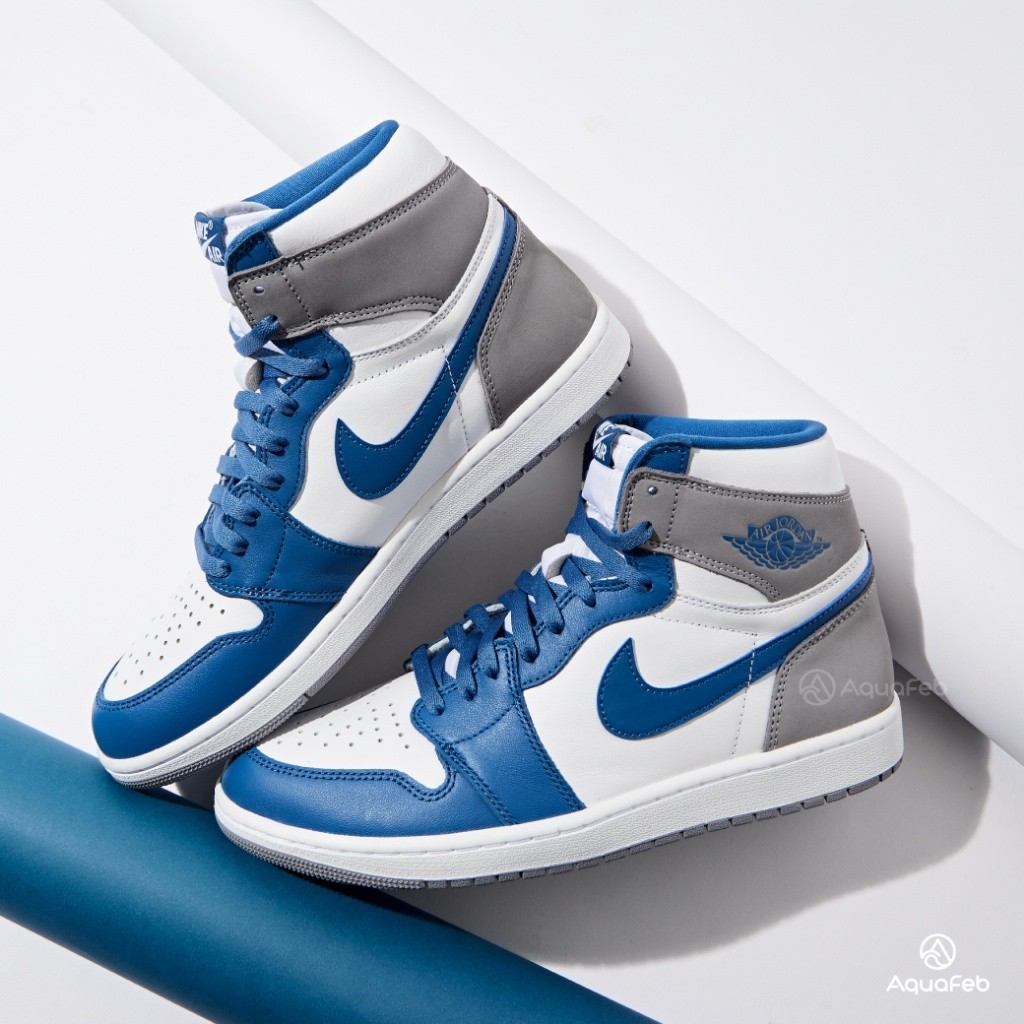 Nike Jordan 1 Retro High OG True Blue 男 藍白 喬丹 休閒鞋 DZ5485-410