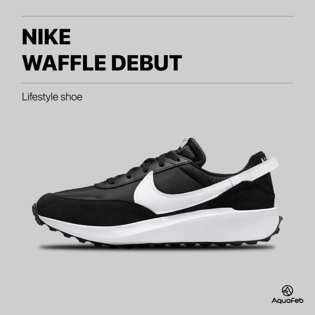 Nike Waffle Debut 男 黑白 復古 運動 休閒鞋 DH9522-001