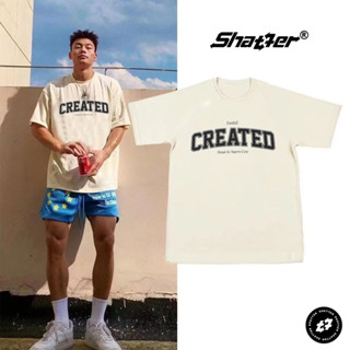 【SHATTER】美式上衣男 速幹衣 運動短袖上衣 寬鬆短袖男 休閒籃球衣 圓領T恤 透氣網眼T恤 彈力健身服 訓練上衣