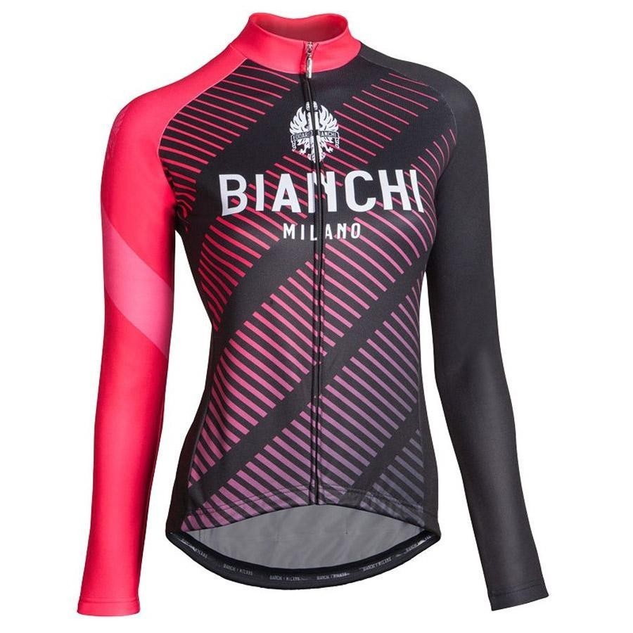 2021比安奇Bianchi 自行車秋冬款騎行服長袖上衣男女單車衫抓絨款公路車 自行車 騎行服