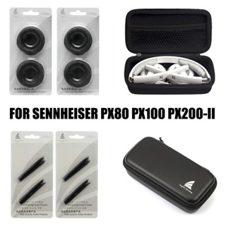 花蓮免運♕SENNHEISERPX80PX100-IIPX200-II耳機收納盒替換耳罩頭棉組合套裝森海塞爾耳機配件