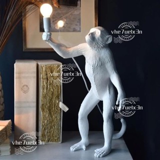 【臺灣出貨】北歐設計 Monkey Lamp 猴子臺燈桌燈/創意燈飾/玄關書房臥室床頭小夜燈/建案擺飾/可開發票OOTD