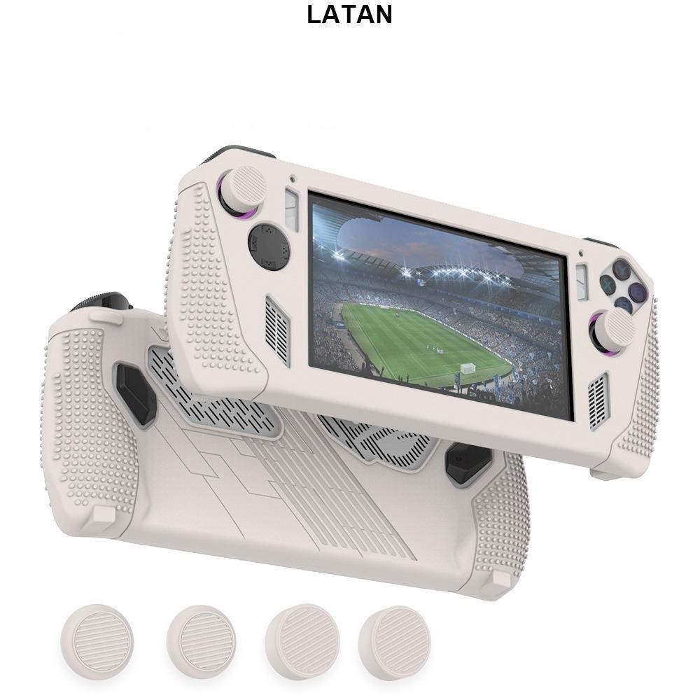 LATAN-適用於華碩 ROG Ally 遊戲機外殼軟矽膠保護套防刮保護殼套四拇指握把帽遊戲配件