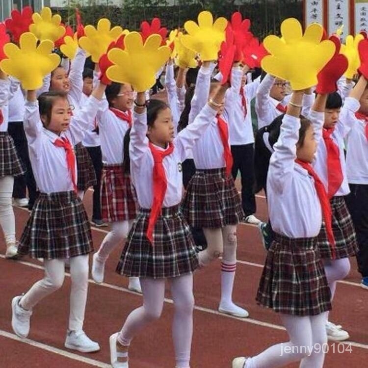 啦啦隊 加油手掌 助威手掌道具 幼兒園 國中 國小 運動會 舞蹈表演道具 五指手掌 彩色手套 演出運動會 入場創意方陣
