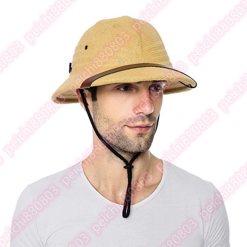 新品推薦@男女通用夏季馬術帽賽馬帽越南頭盔帽子安全帽防曬戶外遮陽草帽