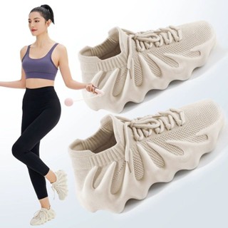 訓練鞋女室內健身跳繩厚底瑜伽防滑減震輕便專用軟底跑步機運動鞋 室內男女訓練鞋 瑜伽鞋