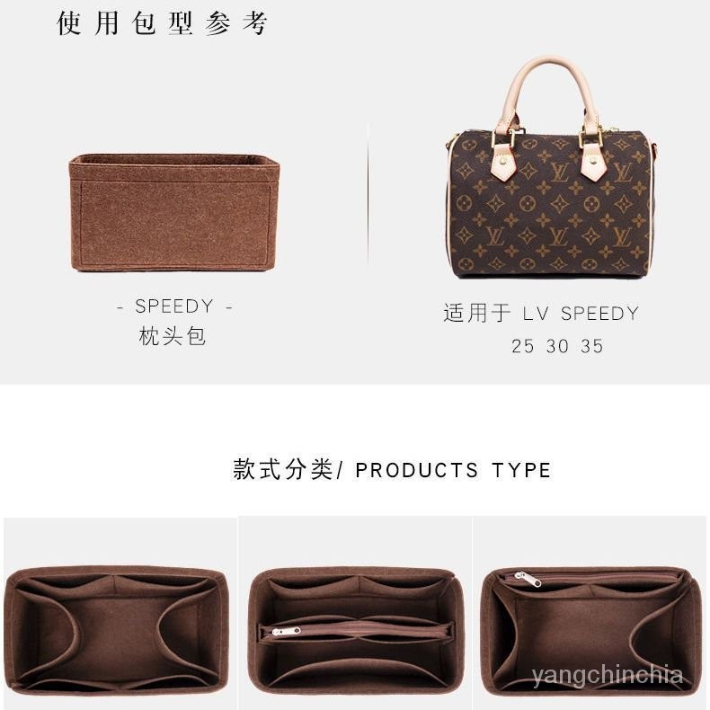 【環保·毛氈】包中包 收納袋 袋中袋 lv speedy  25 30  35包包內袋 內膽包 波士頓包 郵差包 收納包