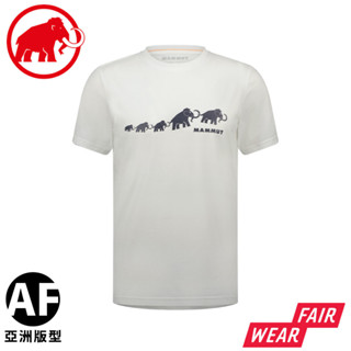 【MAMMUT 長毛象 男 QD Logo Print AF 快乾短袖T恤《白 PRT3》】1017-02012/白T