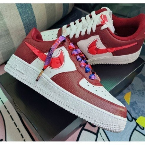 Nike Air Force 1 "Love For All" 紅白 情人節 愛心 女款 休閒 CV8482-60