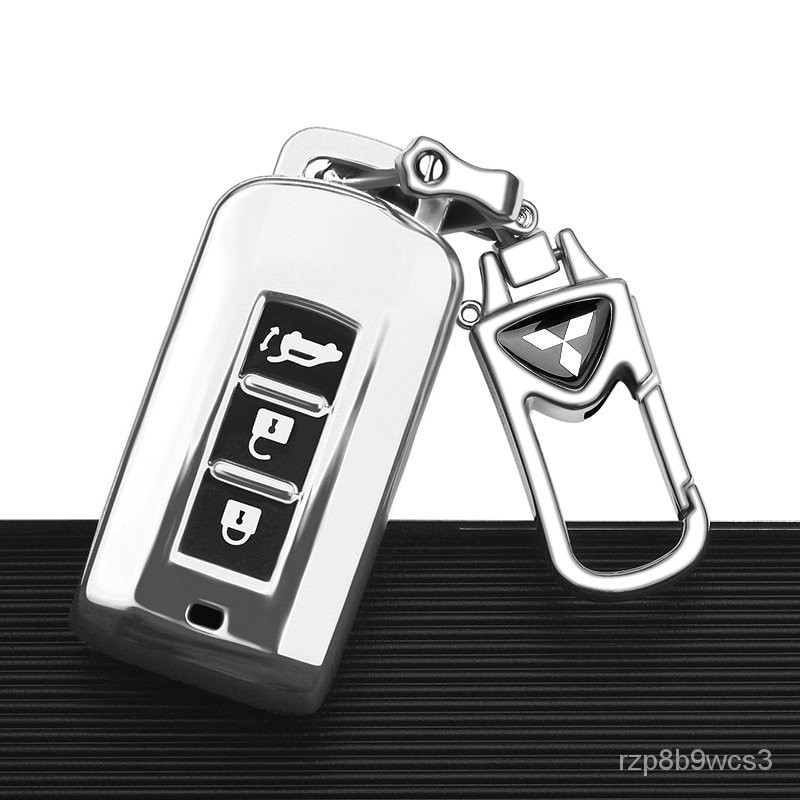 優選汽配 三菱鑰匙套 專用於三菱歐藍德鑰匙套勁炫ASX帕傑羅奕歌汽車鑰匙包扣殻女高檔 精品
