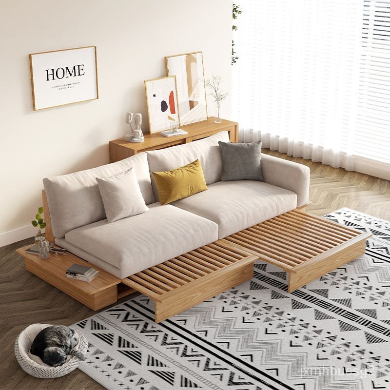 沙發床 多功能床 牢固性 耐用性 美觀性 環保性 支架沙發床 坐墊沙發床 不佔空間 易搬運 折疊沙髮床兩用日式客廳小戶型