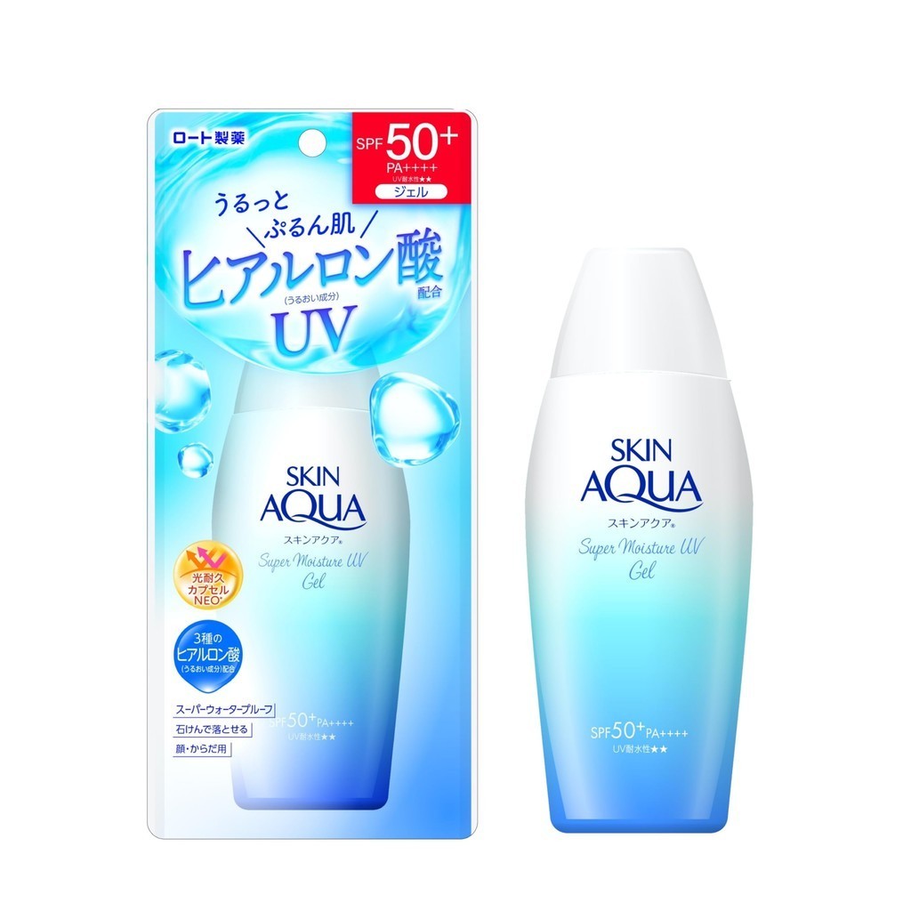 【日本直送】 Skin Aqua Super Moisture UV 凝胶 110g（UV 透明质酸，光滑粘附凝胶，SP