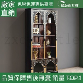 可開發票 廠傢直銷 異麗東南亞風格傢具實木博古架泰式隔斷櫃複古書櫃茶室茶具收納架 QC2Q