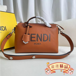 精品二手 FENDI（芬迪）By The Way Boston手袋 經典棕色手提包 8BL146 AC9LF0NMU