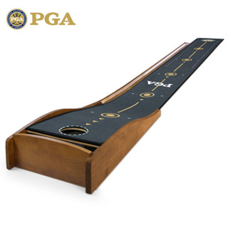 【敎練推薦款】美國PGA 室內高爾夫推桿練習器辦公室傢用球道毯迷你果嶺訓練套裝