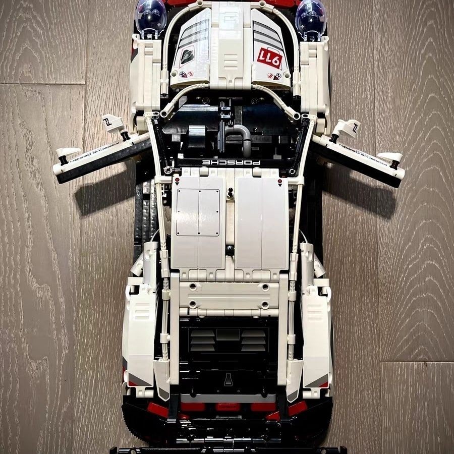 成品積木現貨兼容樂高42096積木保時捷911RSR跑車模型拚裝玩具【加澤00