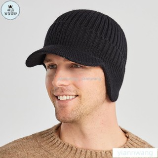 ♛優惠♛冬天帽子男士加厚毛線帽 歐美秋冬季戶外保暖護耳針織帽