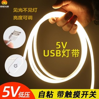 迪可✅免運🔥回饋5%蝦幣 led燈帶 氛圍燈 usb燈帶 化妝鏡補光燈 床頭燈 5v柔性燈條 氣氛燈 裝飾燈 霓虹燈條
