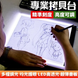 名購免運🈶LED複製臺 透光繪畫闆 手繪闆 繪圖闆 發光闆A4 A5 繪畫 透寫臺 調光 描圖燈闆 臨摹臺 復寫 繪圖